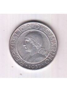 1937 5 Lire Argento San Marino